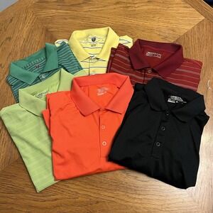 Nike Golf Polo Shirt Lot Men's Large L Dri-Fit Tour Performance (6)